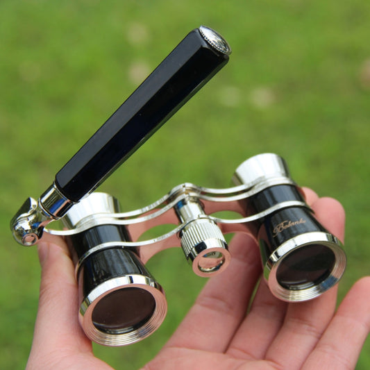 Metal 3 X 25 Lady With Handle Chrome Double Cylinder Telescope(Black) by bashfashion
