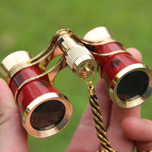 Metal 3X25 Belt Gold Plating Red Classical Gift Mirror Telescope by bashfashion