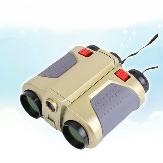 Children Night Vision Device 4X30 Binoculars with Lights Adjustable Focus Telescope by bashfashion