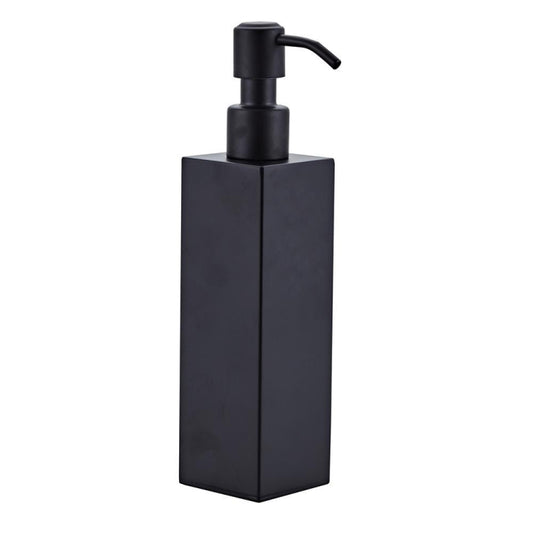 304 Stainless Steel Wall-mounted Manual Soap Dispenser, Style:Square Table Top by bashfashion
