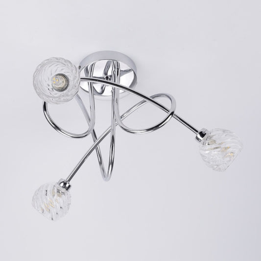 15W G9 3-heads Ceiling Lamp Living Room Dining Room Bedroom Crystal Glass Lamps Chandelier without Light Source by bashfashion