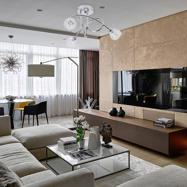 15W G9 3-heads Ceiling Lamp Living Room Dining Room Bedroom Crystal Glass Lamps Chandelier without Light Source by bashfashion