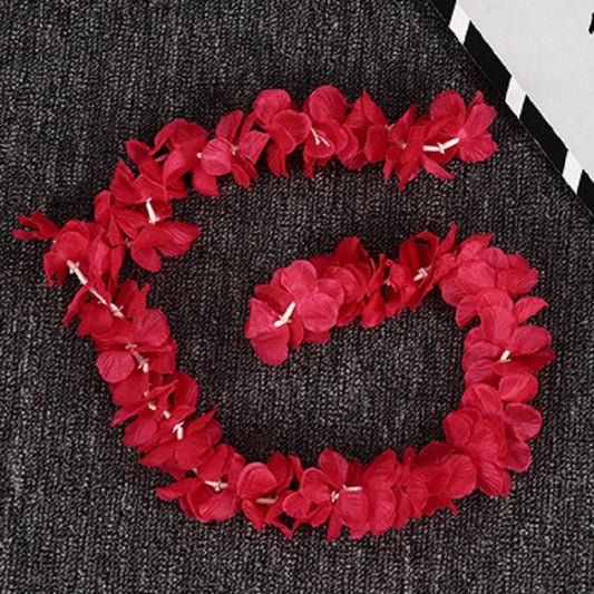 10 PCS 1M Simulation Orchids String Wedding Arrangement Flower Strip Stage Decoration Supplies(Rose Red) by bashfashion
