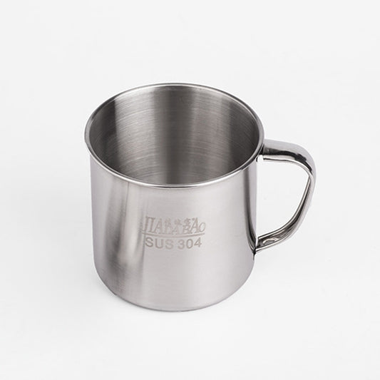 5 PCS Extra Thick 304 Stainless Steel Cup Children's Mouth Cup with Handle Cover Household adult Drinking Water Cup 7cm without cover by bashfashion