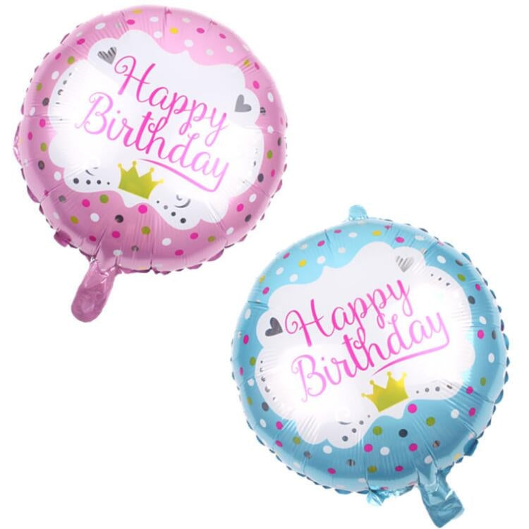 5 PCS Round White Swan Aluminum Balloon Birthday Party Decoration Toy, Size:18 inches(Blue) by bashfashion