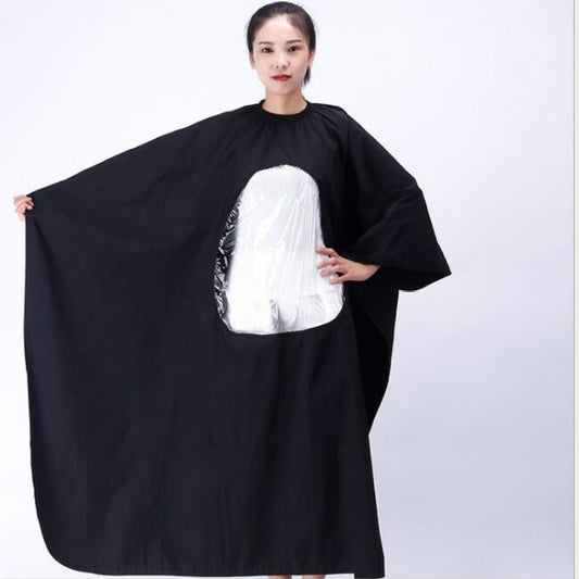 Waterproof Transparent and Visible Increase Haircut Cloth Adult Haircut by bashfashion