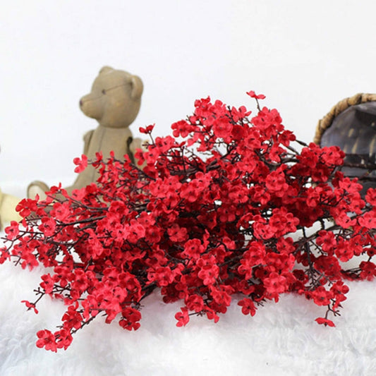 Simulation Starry Single Flower Home Decoration Bride Holding Flowers(Red) by bashfashion