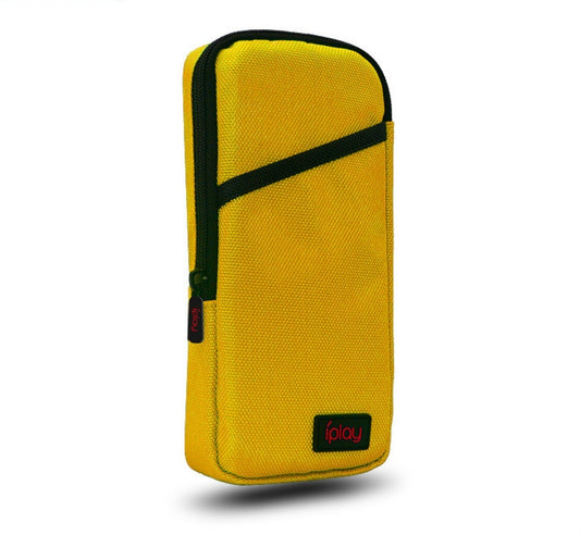 iplay Host Storage Bag Tempered Film + Rocker Cap + Protective Shell 7 in 1 Protection Bag Soft Bag Set For Switch Lite(Yellow) by iplay