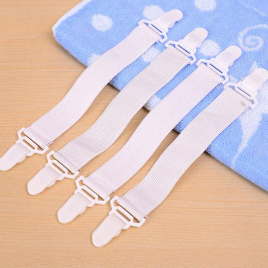 4 PCS Non Slip Elastic Band Sheet Clips by bashfashion