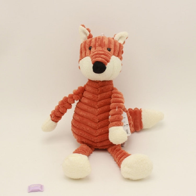 Striped Animal Plush Toy Doll Creative Animal Doll, Type:Fox, Height:42cm by bashfashion