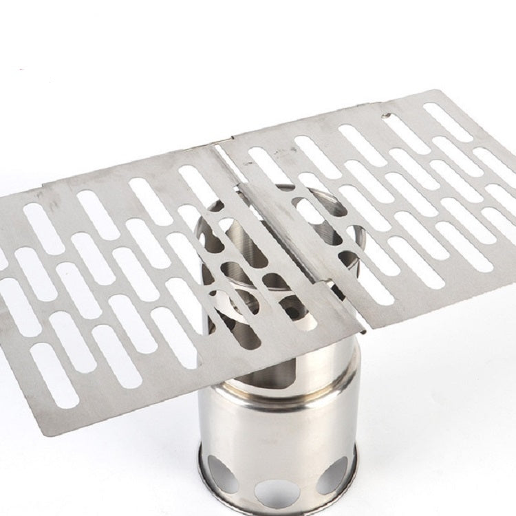 Stainless Steel Folding Barbecue Net Portable BBQ Picnic Accessories, Size:L 35.8x20CM by bashfashion