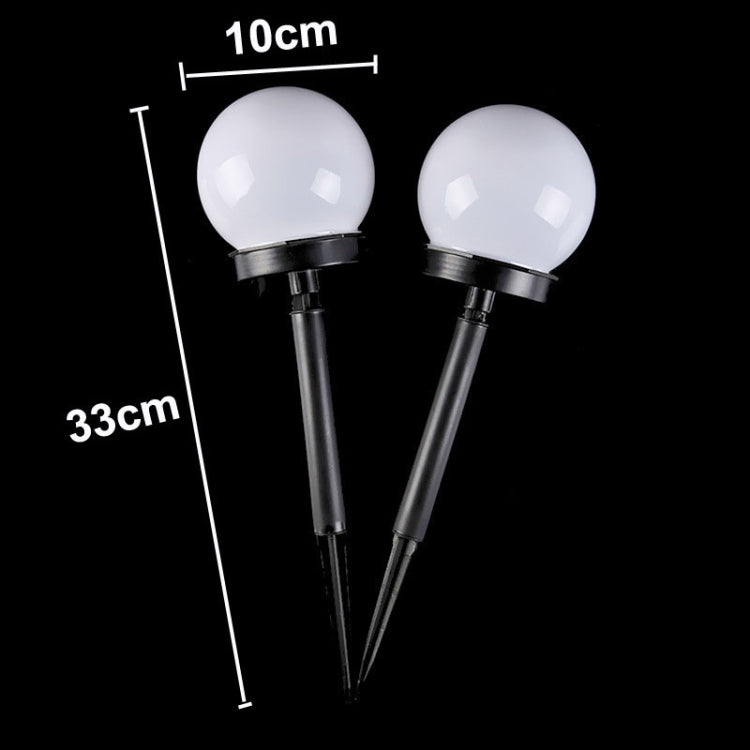 2 PCS Waterproof Outdoor Bulb Solar Ground Light Lawn Landscape Decoration(White Light) by bashfashion