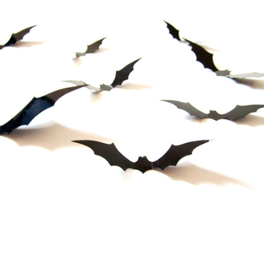 Halloween Stereo Wall Stickers Simulation Bat Stickers by bashfashion
