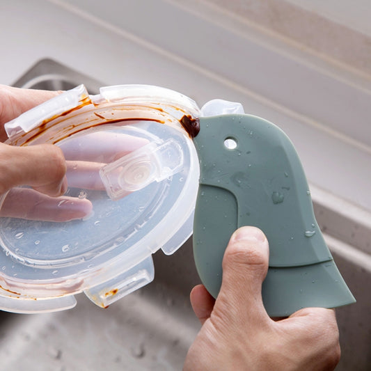 4 PCS Penguin Shape Soft Scraper Kitchen Baking Gadget(Dark Green) by bashfashion