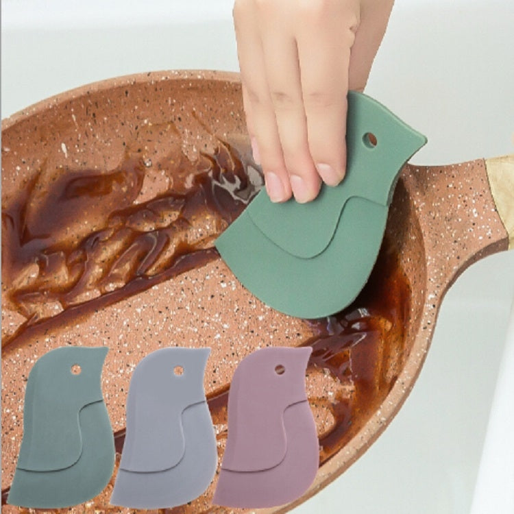 4 PCS Penguin Shape Soft Scraper Kitchen Baking Gadget(Dark Green) by bashfashion