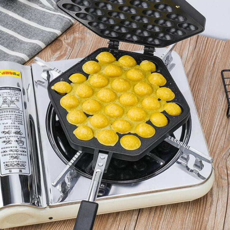 Household Non-stick Bakeware Mold QQ Egg Baking Tray(Black) by bashfashion