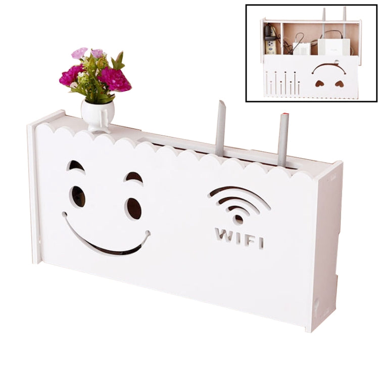 Socket Router Storage Box Set-top Box Decoration TV Cabinet Living Room Junction Box, Size:52x25x9.5cm(Louver) by bashfashion