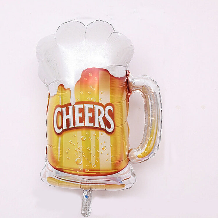 2 PCS Birthday Party Celebration Decoration Wine Bottle Wine Glass Foil Balloon, Specificate:CHEERS Wine Glasses by bashfashion