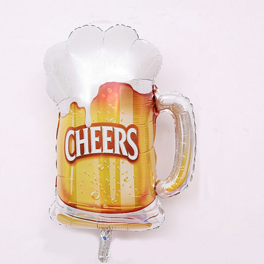 2 PCS Birthday Party Celebration Decoration Wine Bottle Wine Glass Foil Balloon, Specificate:CHEERS Wine Glasses by bashfashion