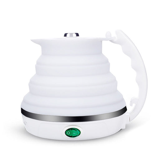 Portable Folding Silicone Intelligent Constant Temperature Travel Camping Electric Kettle, Power cord specification:EU Plug(White) by Baby Travel