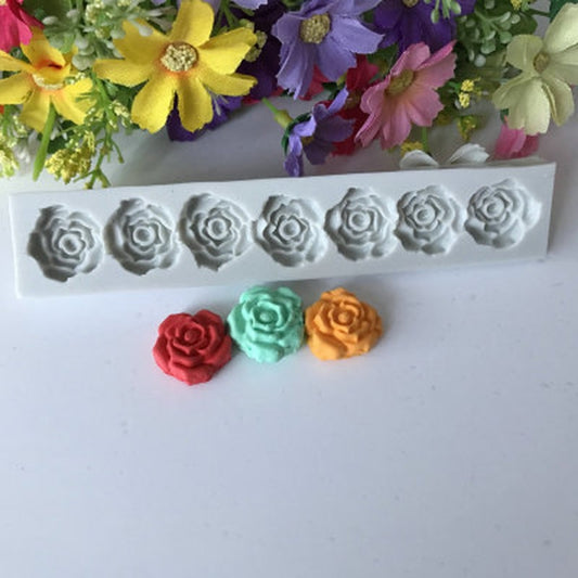 5 PCS Rose Flower Silicone Mold Fondant Cake Decorating Tools Baking Tools by bashfashion