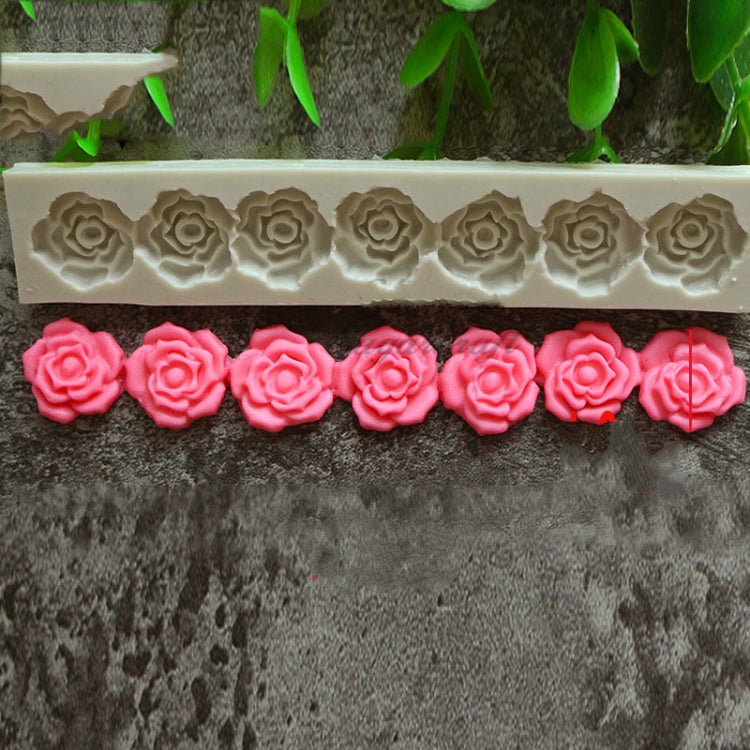 5 PCS Rose Flower Silicone Mold Fondant Cake Decorating Tools Baking Tools by bashfashion