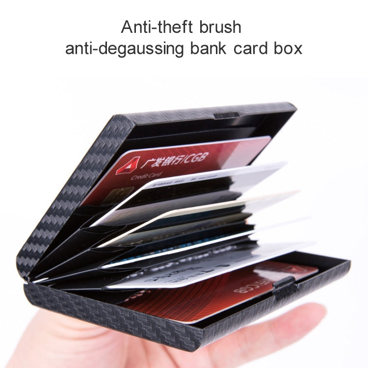 Aluminum Alloy Credit Card Bank Card Security Anti Magnetic Large Capacity Card Holder(Carbon Gold) by bashfashion