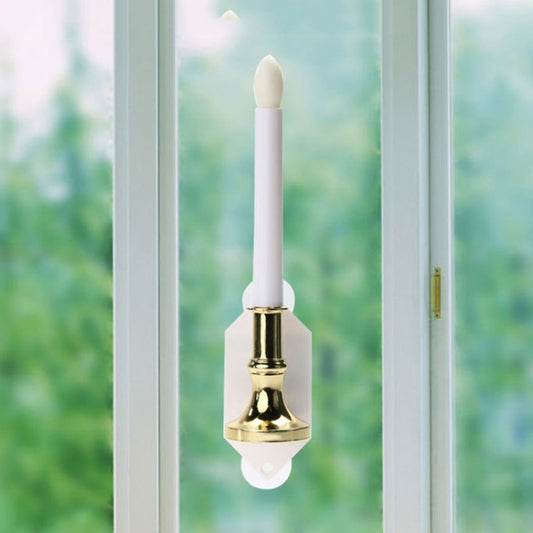 2 PCS Solar Candle Light LED Night Lantern Indoor and Outdoor Decorative Lamp(White) by bashfashion