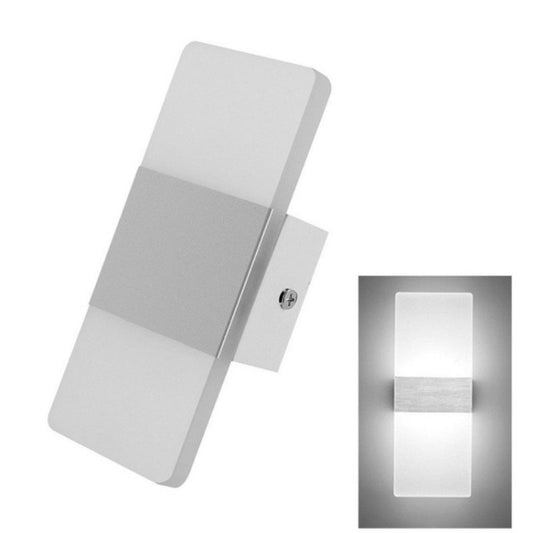 Right Angle White LED Bedroom Bedside Wall Aisle Balcony Wall Lamp, Size:22×11cm(White Light) by bashfashion