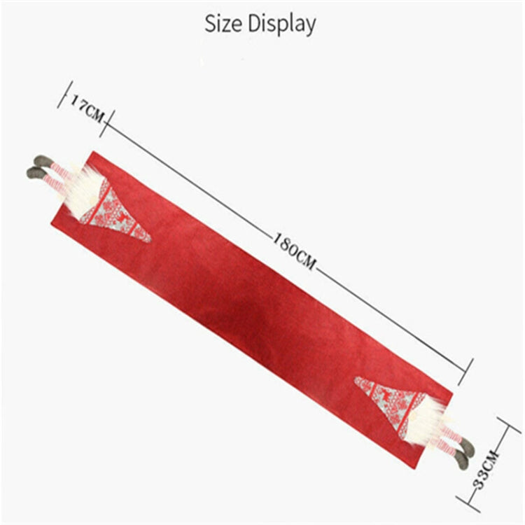 Christmas Tablecloth Santa Claus Table Runner Hotel Banquet Table Flag for Festival Decoration(Gray) by bashfashion