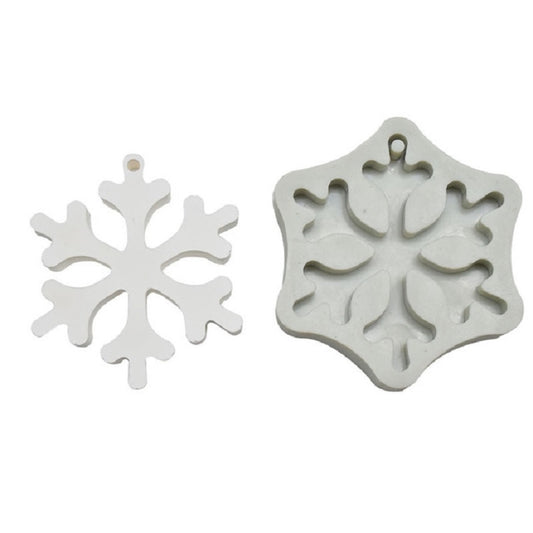 DIY Baking Christmas Series Modeling Fondant Silicone Mold(Christmas Snowflake) by bashfashion