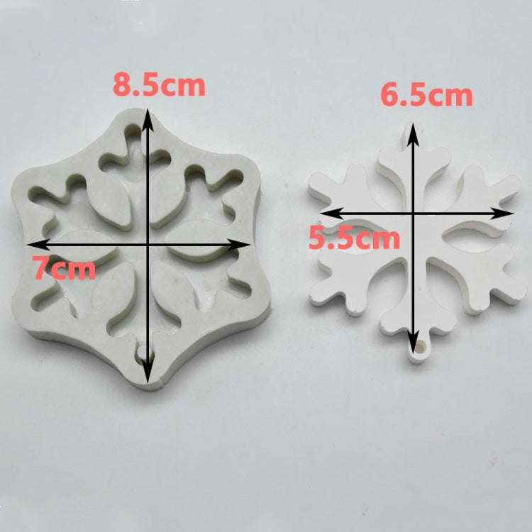 DIY Baking Christmas Series Modeling Fondant Silicone Mold(Christmas Snowflake) by bashfashion