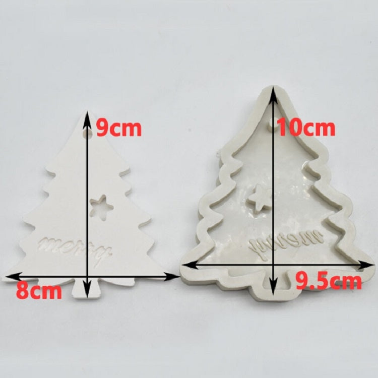 DIY Baking Christmas Series Modeling Fondant Silicone Mold(Christmas Tree) by bashfashion