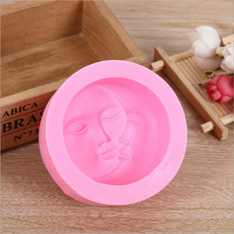DIY Chocolate Cake Pudding Decoration Tool Face Silicone Model Baking Mold(Pink) by bashfashion