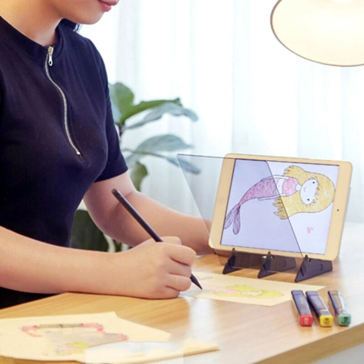 Optical Tracing Board Copy Artifact Panel Anime Craft Painting Art Drawing Sketching Pad(Black) by bashfashion