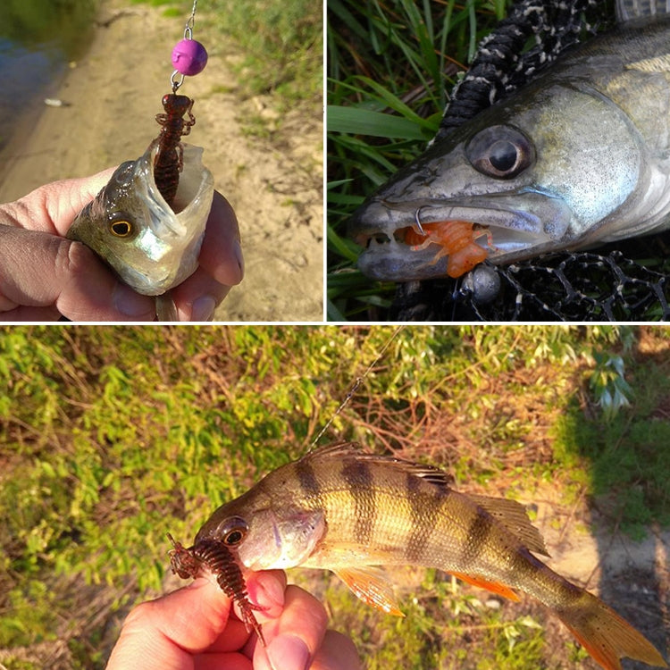 15 PCS 8-color Larvae Silicone Soft Bait Lure Bait, Size:100MM(Purple) by bashfashion