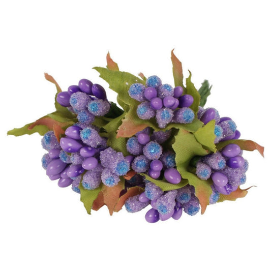 5 PCS Plastic Handmade DIY Wedding Foam Flower Head Simulation Bouquet Flower Stamen(5 - 8 Sticks) by bashfashion