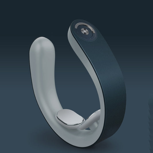 Intelligent Shoulder and Neck Massage Instrument PGG Cervical Spine Physiotherapy Massage Heating Multi-function Neck Protection Instrument, Style:Without Patch(Blue) by bashfashion