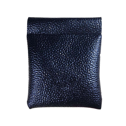 Fashion Solid Color PU Leather Coin Purse Women Men Small Mini Short Wallet Money Bags(Black) by bashfashion