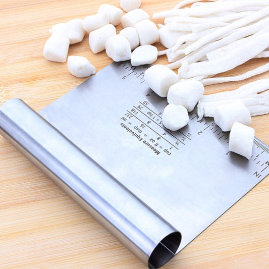 Home Durable Stainless Steel with Scale Section Noodle Cutter Baking Tools by bashfashion