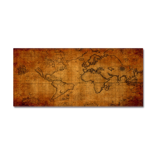 World Map Carpets Rug Bedroom Kids Baby Play Crawling Mat Memory Foam Area Rugs Carpet, Size:60x180cm(Brown) by bashfashion