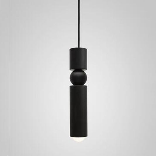 Bar Counter Modern Restaurant Bedroom Bedside Creative Personality Simple Small Chandelier, Color:Single Head Black by bashfashion