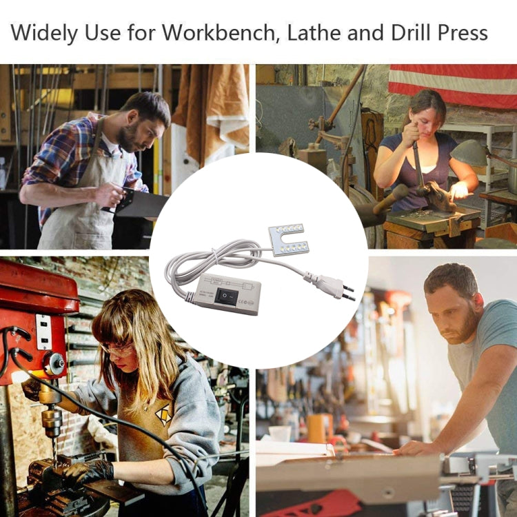 LED Sewing Machine Light U-shaped Bright Magnet Work Energy Saving Light(EU Plug) by bashfashion