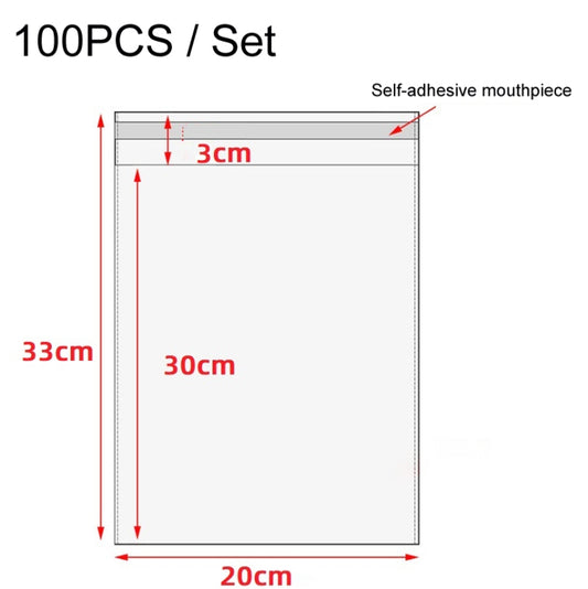 2 Sets CPE Matte Self -Sealed Bag Data Cable Phone Case Packaging Bag, Size:20x33cm by bashfashion