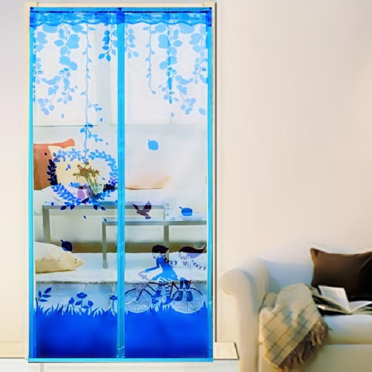 Summer Anti-Mosquit Curtain Encryption Magnetic Screen, Size:90x210cm(Blue) by bashfashion