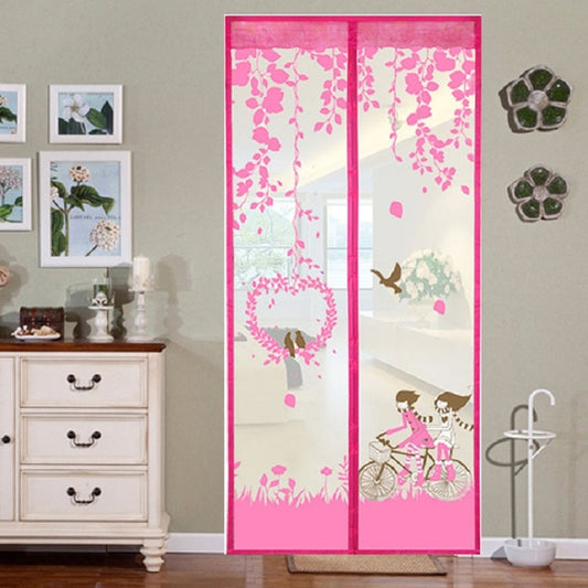 Summer Anti-Mosquit Curtain Encryption Magnetic Screen, Size:90x210cm(Pink) by bashfashion