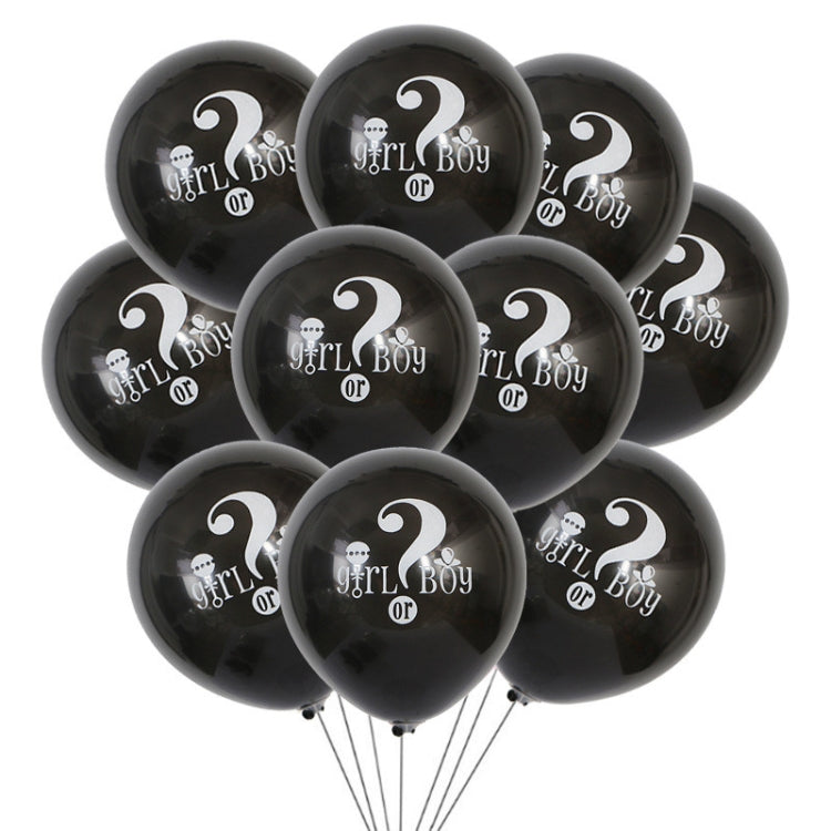 36 Inch Black Reveal Confetti Balloon Show Decoration(Girl or Boy) by bashfashion