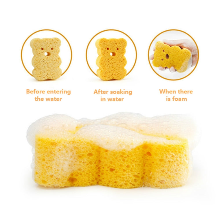 Baby Newborn Child Bath Artifact Sponge(Yellow Duckling) by bashfashion