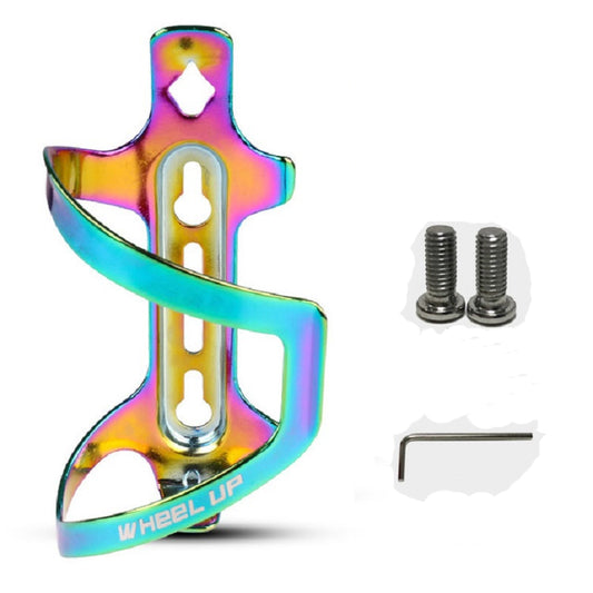 WHEEL UP Colorful Bicycle Bottle Cage Two-Color Aluminum Alloy Bottle Cage Riding Equipment(Colorful) by WHEEL UP