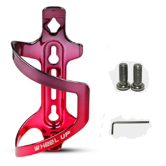 WHEEL UP Colorful Bicycle Bottle Cage Two-Color Aluminum Alloy Bottle Cage Riding Equipment(Rose red) by WHEEL UP